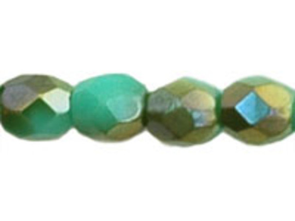 Fire-Polish 3mm : Green Turquoise - Celsian (50pcs)