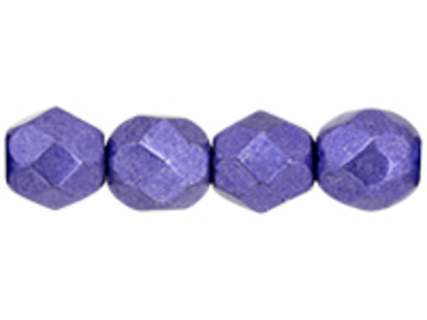 Fire-Polish 4mm : ColorTrends: Saturated Metallic Ultra Violet (50pcs)