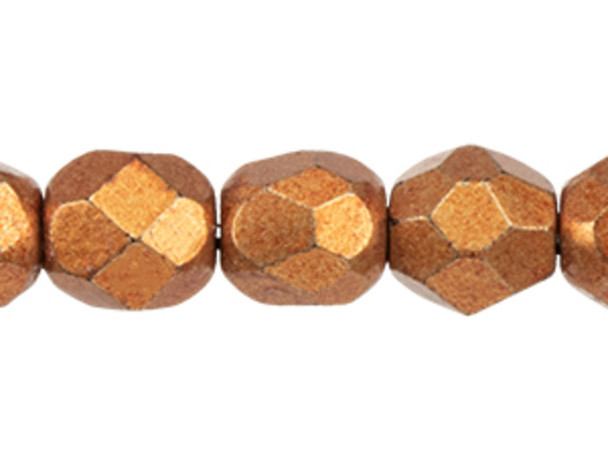 Fire-Polish 4mm : ColorTrends: Saturated Metallic Hazel (50pcs)