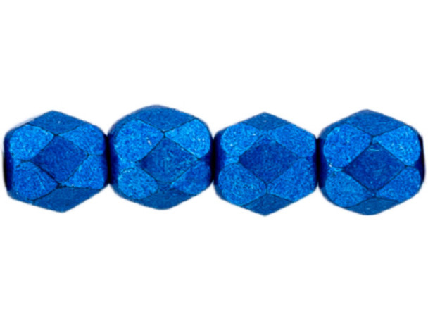 Fire-Polish 4mm : ColorTrends: Saturated Metallic Marina (50pcs)