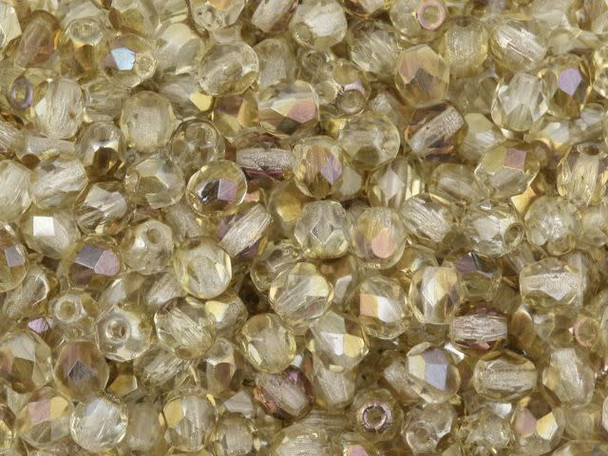 Fire-Polish 4mm : Twilight - Crystal (50pcs)
