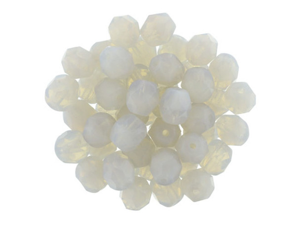 Fire-Polish 6mm : Milky Lt Amethyst (25pcs)