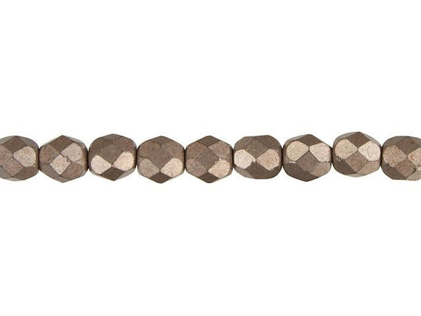 Fire-Polish 6mm : ColorTrends: Saturated Metallic Pale Dogwood (25pcs)