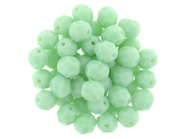 Introducing the breathtaking Firepolish 6mm beads in Opaque Pale Jade by Brand-Starman. Transform your jewelry creations into vibrant works of art with these Czech glass gems. Each bead exudes an ethereal glow, casting a spellbinding radiance that captivates the beholder. Feel the soothing embrace of the Opaque Pale Jade hue, a color that whispers of serene tranquility and timeless elegance. Let your creativity soar as you fashion delicate bracelets, dazzling earrings, and exquisite necklaces that reflect the essence of your unique style. Unleash your inner artisan and unlock a world of infinite possibilities with these mesmerizing Firepolish beads.