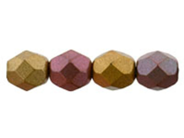 Fire-Polish 6mm : Matte - Metallic Bronze Iris (25pcs)