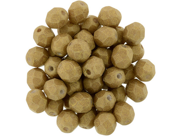 Fire-Polish 6mm : Pacifica - Macadamia (25pcs)