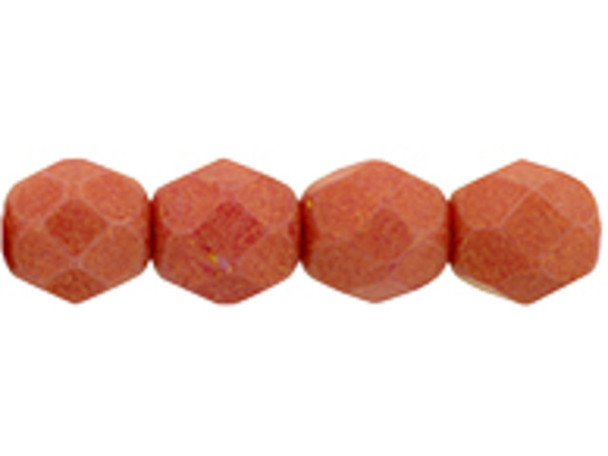 Fire-Polish 6mm : Pacifica - Strawberry (25pcs)