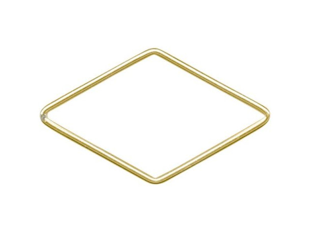 12kt Gold-Filled Jewelry Link, Diamond-Shaped, 27mm (Each)