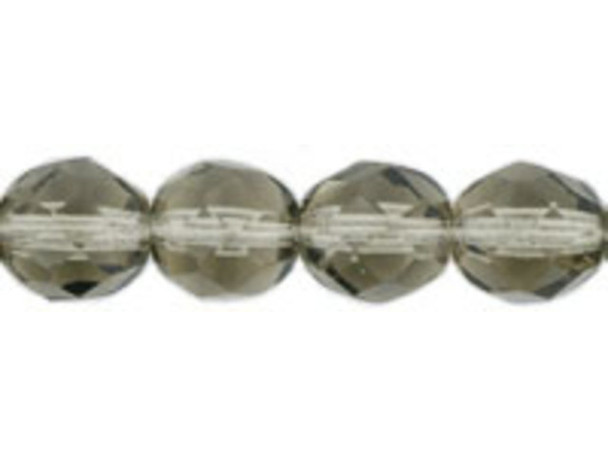 Fire-Polish 8mm : Black Diamond (25pcs)