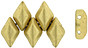Matubo GemDuo 8x5mm 2-Hole Bead Matte - Metallic Flax (2.5-Inch Tube)