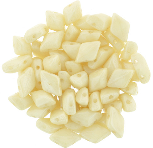 Matubo GemDuo 8x5mm 2-Hole Bead Luster - Opaque Champagne (2.5-Inch Tube)