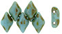 Matubo GemDuo 8x5mm 2-Hole Bead Blue Turquoise - Picasso (2.5-Inch Tube)