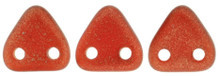 CzechMates Triangle 6mm Tube 2.5" : Sueded Gold Ruby