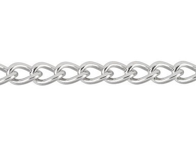 Stainless Steel 5.5mm x 3.3mm Curb Chain (1 Foot)