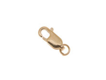 Gold-Filled 10x4mm Lobster Claw with Open Jump Ring - 0.028" x 3.5mm