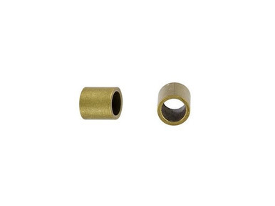 Antique Brass Tube Crimp Bead - 2x2mm (20 Pieces)