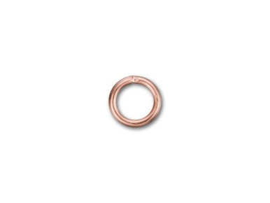 Genuine Copper 20 GA 0.032"/5mm OD Round Jump Ring - Open (100 Pieces)