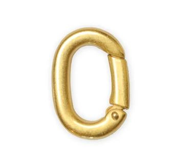 Vintaj Gold-Plated Oval Clasp 14mm