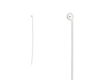 Sterling Silver 2-Inch 26 gauge Ball-End Head Pin with 1.2mm Ball (5 Pieces)