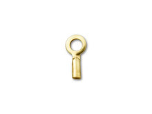 Gold-Filled 14K/20 Crimp End Cap with Loop (6 Pieces)