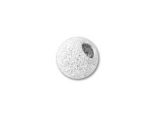 5mm Sterling Silver Round Stardust Bead with 2.2mm Hole (1 Pair)