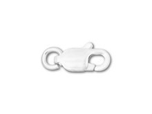 9 x 3mm Sterling Silver Lobster Claw Clasp with Open Jump Ring (1 Pair)