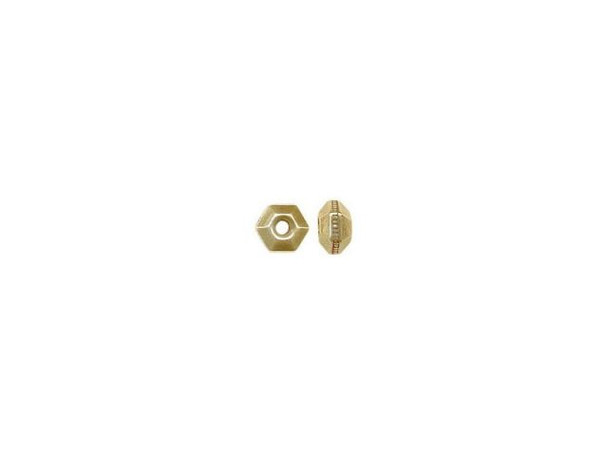 3mm TierraCast Faceted Heishi Spacer Beads - Gold Plated (hundred)
