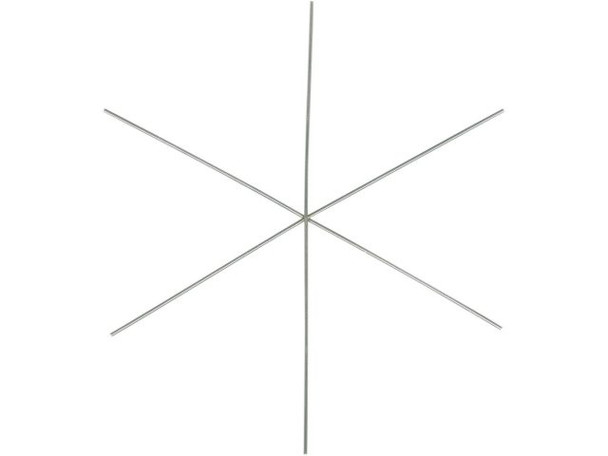 White Plated Snowflake / Spider Web Form, 3.75" (pack)