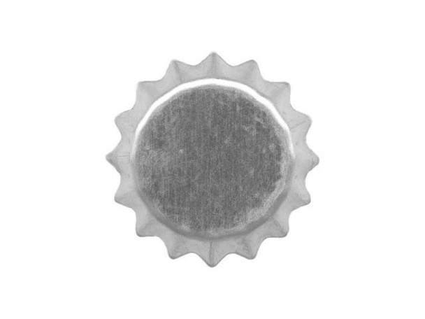 17mm Chrome-Plated Steel Bottle Cap Bead – Jewelry Making Component 17mm Chrome-Plated Steel Bottle Cap Bead – Jewelry Making Component