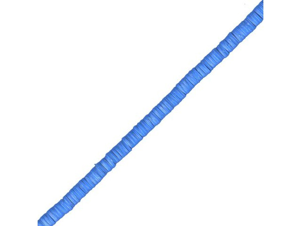 Trade Beads, Vinyl, Heishi, 3mm - Blue (strand)