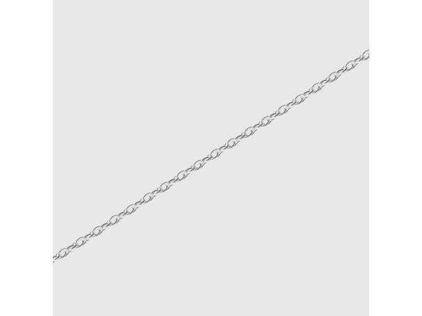 Fine cable chain like this is commonly used as beading chain. Because it is so fine, only very thin jump rings fit through the end link. More durable alternatives for finishing the ends: Solder a heavier jump ring to the end, or use a center-crimp or a crimp cord end.  This style of chain by the foot is also available by the full spool. Simply order 25 feet to receive the spool price.  See Related Products links (below) for similar items and additional jewelry-making supplies that are often used with this item.