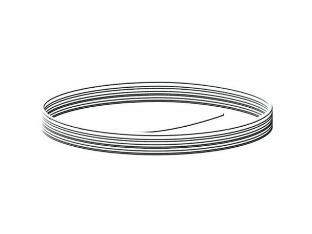 Nickel Silver Jewelry Wire, 18ga, Round, 50' (4 ounce)
