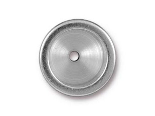 TierraCast White Bronze Plated Brass Cupola Cord End for 8mm Cord (Each)