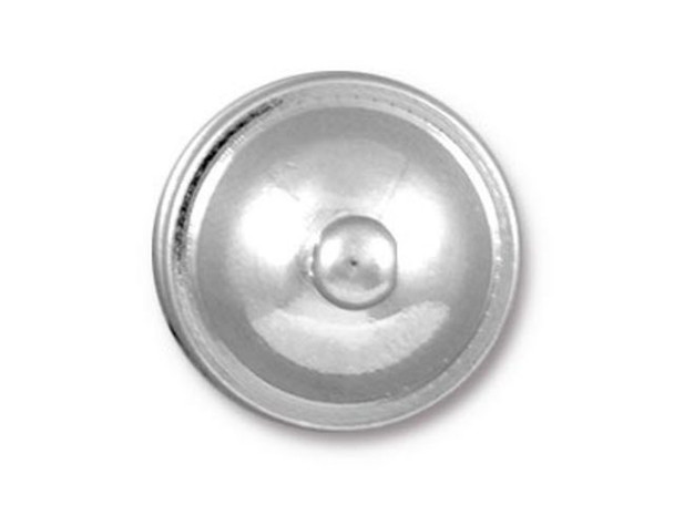 TierraCast White Bronze Plated Brass Pagoda Cord End for 10mm Cord (Each)