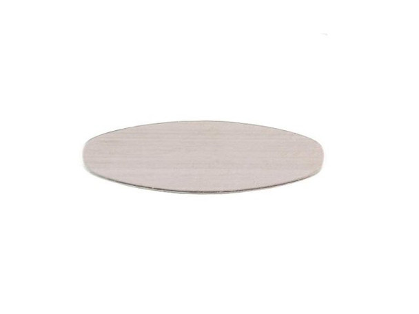24ga Sterling Silver Blank, Long Oval, 20x6mm (Each)
