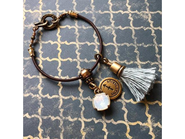 Antiqued Brass Plate Rope-Textured Cable Chain, 7 & 10mm by the FOOT