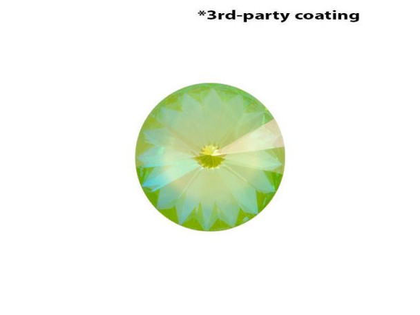 This is a genuine PRESTIGE Crystal article #1122 rivoli crystal, with Ultra AB Lime, a third-party custom coating that adds intense shades of bright yellow-green that shift as you view it from different angles. Third-party coatings include transparent and opaque coatings that enhance, change or partially cover the base crystal color. Transparent coatings (such as Purple Haze and Mahogany) change the appearance of the item to a mixed hue, a combination of the base color and the transparent coating.Opaque/Metallic Coatings (such as third-party Bermuda Blue, Electra and Volcano) coat the crystal in a metallic covering. This coating can be applied to the top or bottom of an item or coat the entire item.Special Effects include Ultra AB, which is vibrant and saturated with color, taking classic PRESTIGE Crystal crystal fancy stones to a new retro-level.  See Related Products links (below) for similar items and additional jewelry-making supplies that are often used with this item.Questions? E-mail us for friendly, expert help!