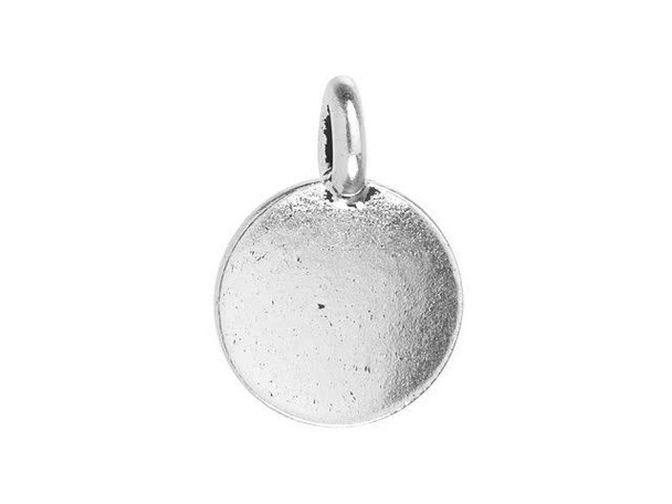 TierraCast Antiqued Silver Plated Greek Letter Gamma Charm (each)