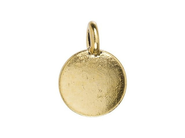 TierraCast Antiqued Gold Plated Greek Letter Gamma Charm (each)