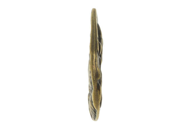 TierraCast Antiqued Brass Plated Flora Small Teardrop Charm (Each)