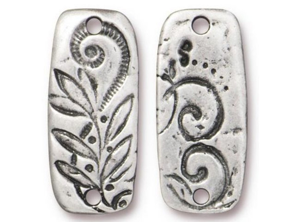 TierraCast Antiqued Pewter Plated Jardin Bar Connector (Each)
