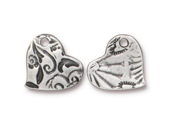 TierraCast Antiqued Pewter Plated Britannia Pewter Amor Charm (Each)