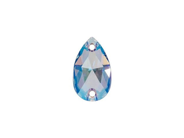 PRESTIGE 3230 Sew-on Drop, 12mm - Light Sapphire Shimmer (Each)