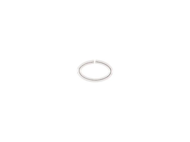 Sterling Silver Jump Ring, Oval, 4.1x6.4mm (10 Pieces)