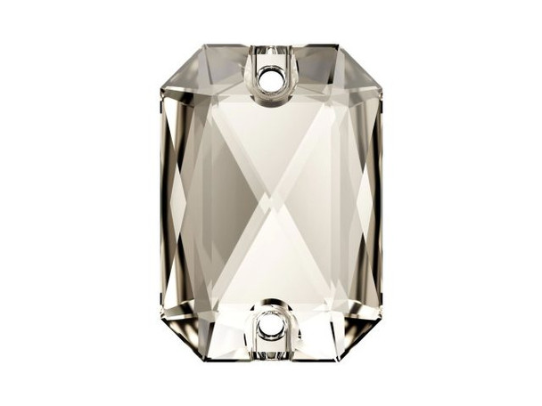 PRESTIGE 3252 Sew-on Emerald Cut, 20x14mm - Silver Shade (Each)