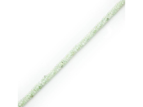 Prehnite 3mm Faceted Round Gemstone Beads - Special Purchase (strand)