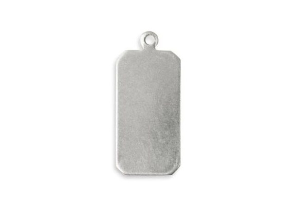 Vintaj Artisan Pewter Blank, Tag, 22x11mm (pair)