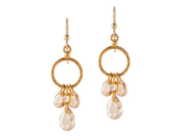 TierraCast 18mm Stitch-Around Hoop - Gold Plated (Each)