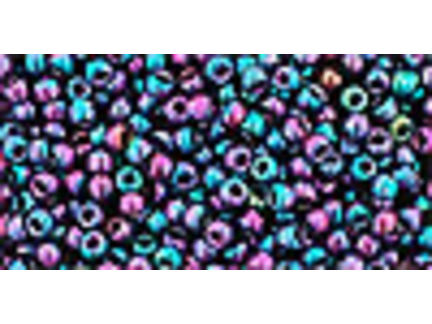 TOHO Glass Seed Bead, Size 11, 2.1mm, Higher-Metallic Dragonfly (Tube)