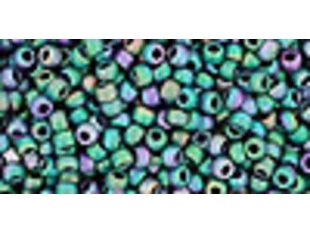 TOHO Glass Seed Bead, Size 11, 2.1mm, Matte-Color Iris - Teal (Tube) TOHO Glass Seed Bead, Size 11, 2.1mm, Matte-Color Iris - Teal (Tube)